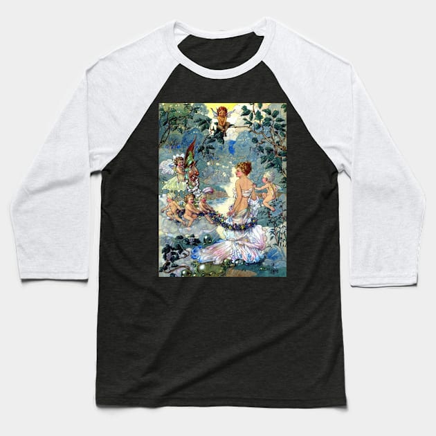 Fairy Babies - Harold Gaze Baseball T-Shirt by forgottenbeauty